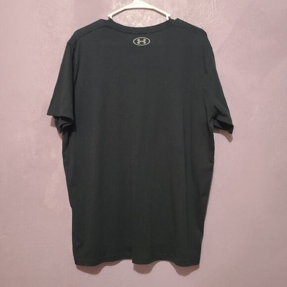 UNDER ARMOR TAGLESS HEATGEAR XL MEN'S BLACK T-SHIRT LOOSE FIT - Picture 3 of 3